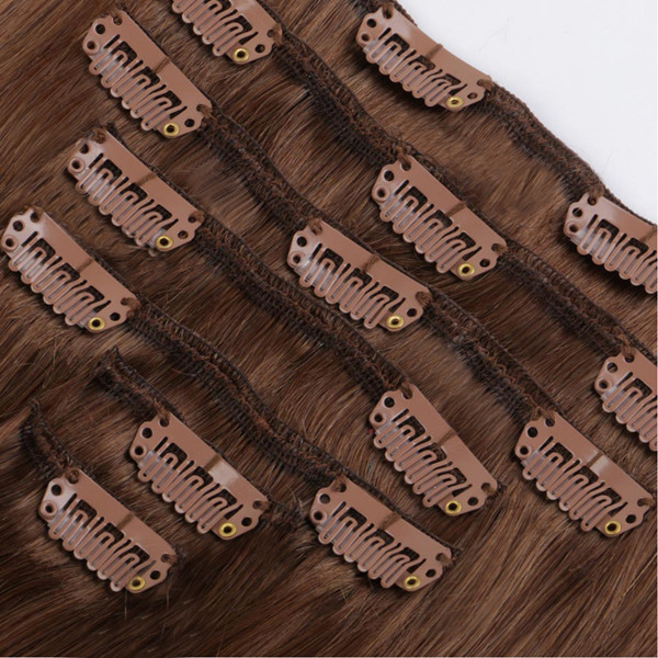 Natural hair clip in extensions for African market XS054